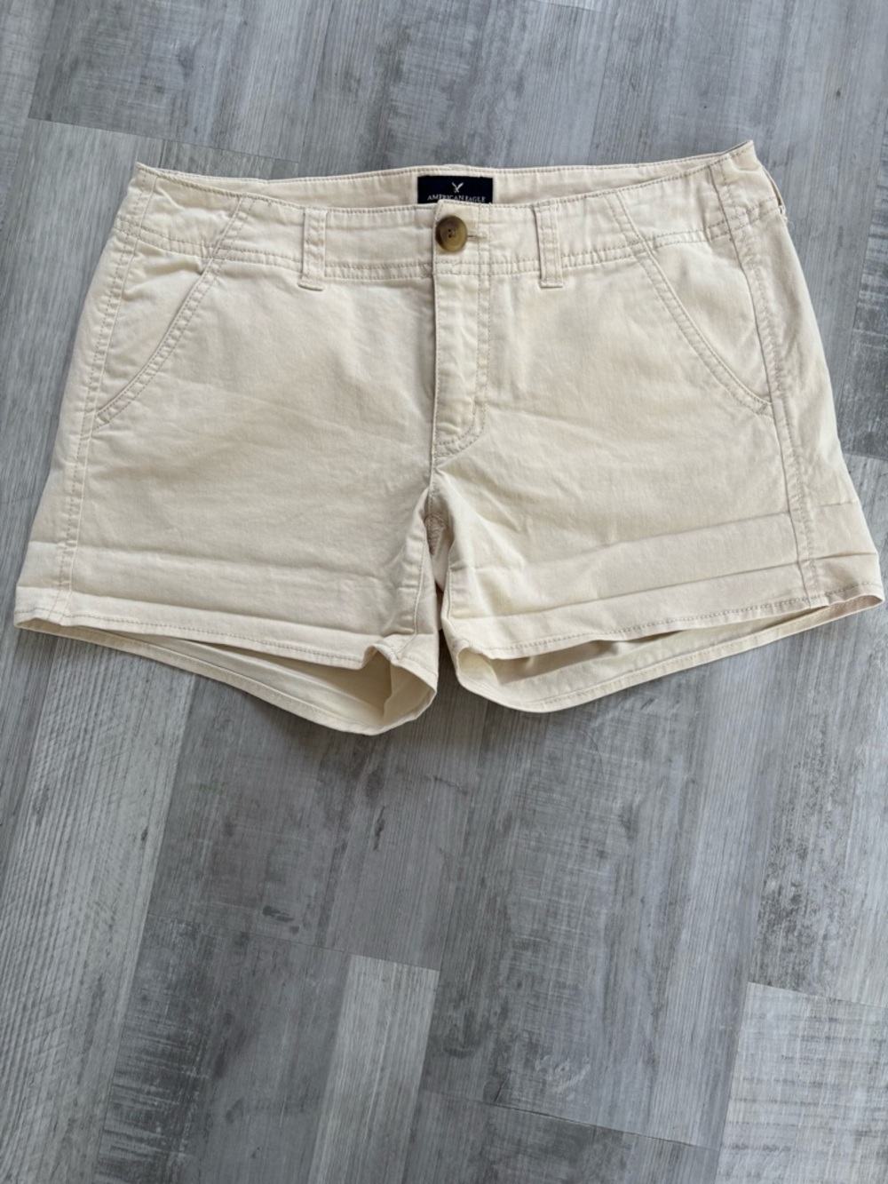 American Eagle Outfitters Cream Shorts - Women's Shortie
